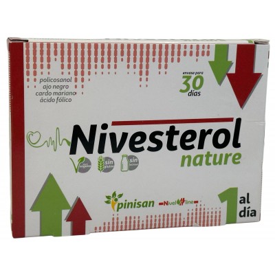 Nivesterol nature (ayuda colesterol) 30 cápsulas de Pinisan Pinisan 106.00118 Ayudas niveles Colesterol y Trigliceridos salud...
