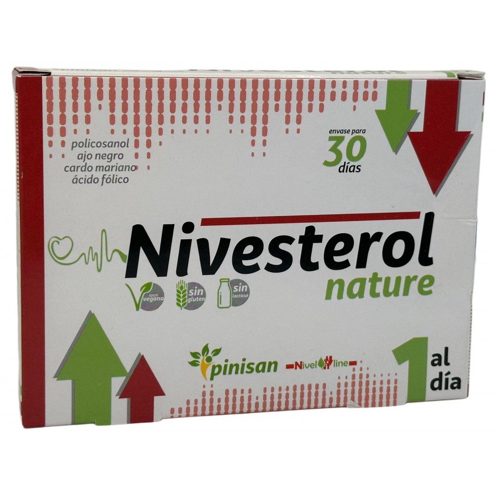 Nivesterol nature (ayuda colesterol) 30 cápsulas de Pinisan Pinisan 106.00118 Ayudas niveles Colesterol y Trigliceridos salud...