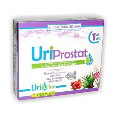 UriProstat (ayuda función normal próstata) 30 cápsulas de Pinisan Pinisan PIN-00264 Bienestar urinario. Ayuda en el bienestar...