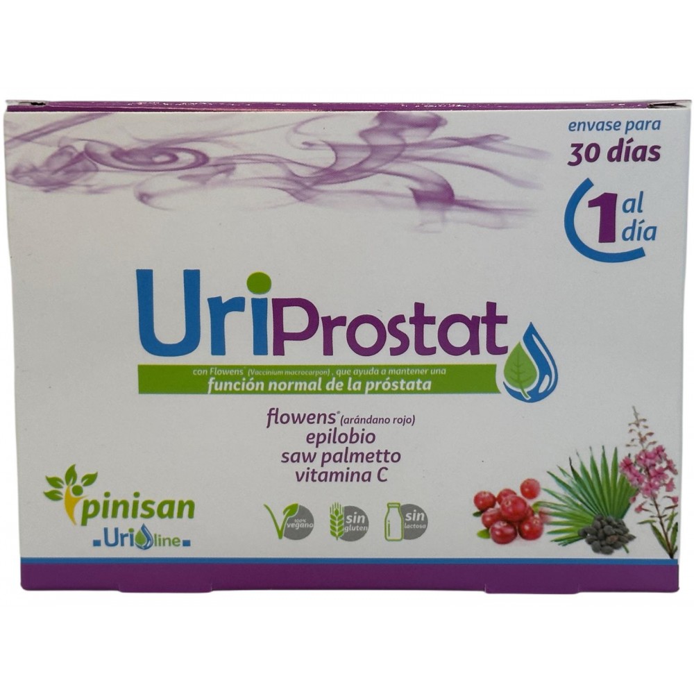 UriProstat (ayuda función normal próstata) 30 cápsulas de Pinisan Pinisan PIN-00264 Bienestar urinario. Ayuda en el bienestar...