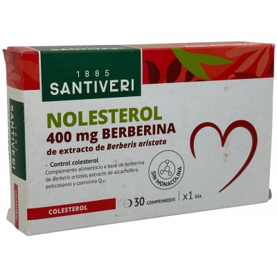 NOLESTEROL (Ayuda a tu colesterol) 400mg Berberina 30 comprimidos de Santiveri Santiveri  SAN-04682 Ayudas niveles Colesterol...