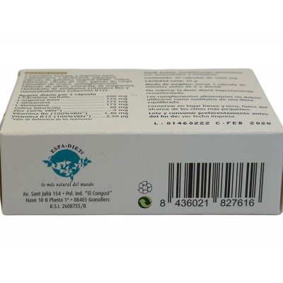 Slank Active 30 cápsulas de Espadiet Espadiet 0580035 Quemagrasas y similares salud.bio