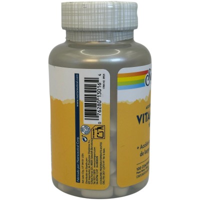 Vitamina C RETAR 1000mg con Rosa Canina y Acerola de Solaray SOLARAY SOL-4453 Vitamina C salud.bio