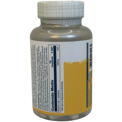 Vitamina C RETAR 1000mg con Rosa Canina y Acerola de Solaray SOLARAY SOL-4453 Vitamina C salud.bio