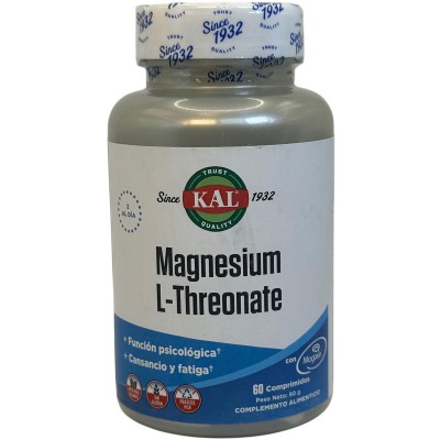 L-Treonato de magnesio Magtein® 60 comprimidos de KAL KAL KAL-27193 Suplementos Minerales  salud.bio
