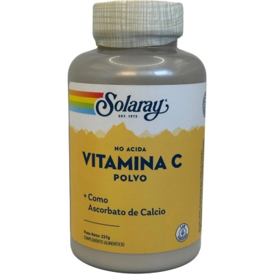 Vitamina C en POLVO no acida 227g de Solaray SOLARAY SM-4497 Vitamina C salud.bio