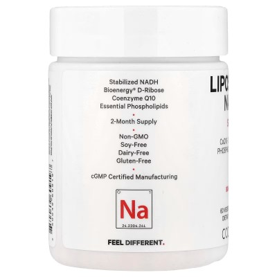 NADH+ liposomal 60 cápsulas vegetales de Codeage Codeage AGE-60919 Antioxidantes salud.bio