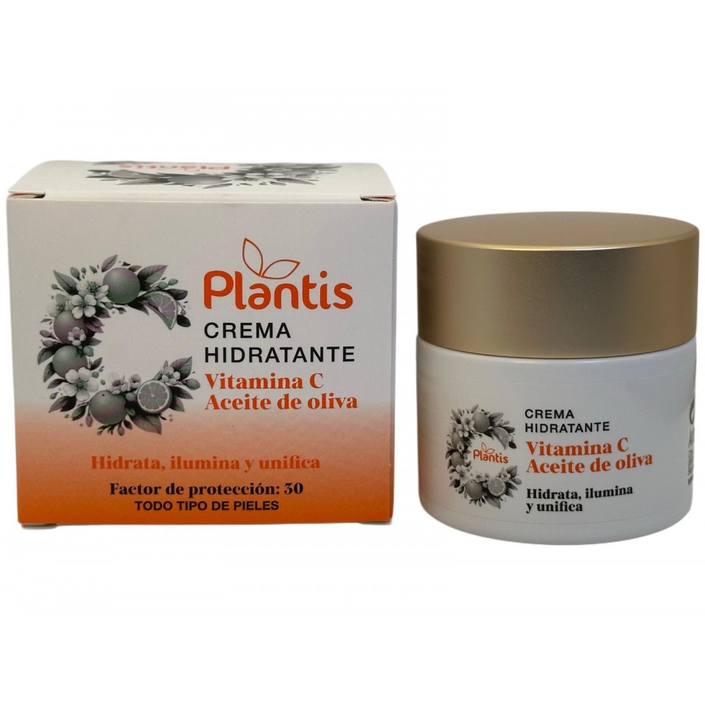 Crema Facial FACIAL HIDRATANTE (VITAMINA C y Aceite de Oliva) de Plantis Artesania Agrícola ART-04558 Cosmética Natural salud...