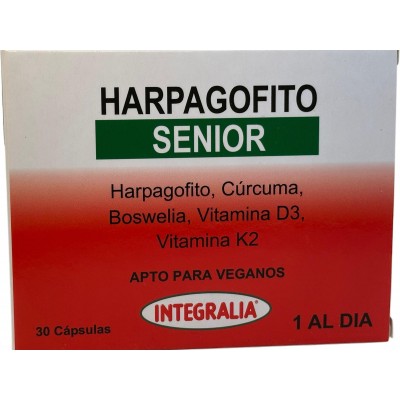 Harpagofito Senior 30 Cápsulas de Integralia INTEGRALIA GEN-54489 Articulaciones, Huesos, Tendones y Musculos, componen el Ap...