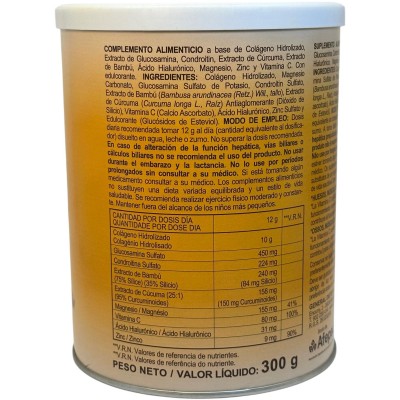 Colágeno soluble forte cúrcuma 300gr de Integralia INTEGRALIA INT-54628 Articulaciones, Huesos, Tendones y Musculos, componen...