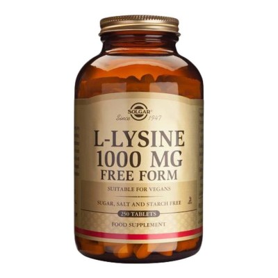 L-Lisina 1000 mg Comprimidos (L-Lysine) de Solgar SOLGAR  Aminoácidos salud.bio