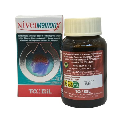 NIVELMEMORIX 40 Cápsulas de Tongil Tongil TON-30141 Memoria salud.bio