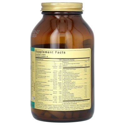 Male Multiple 120 Comprimidos (Multivitaminico especial Hombre) de Solgar Solgar SOL-01206 Vitaminas y Multinutrientes salud.bio