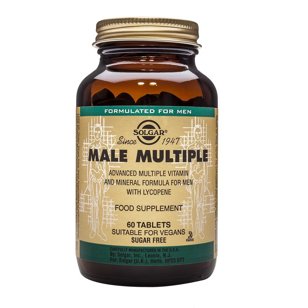 Male Multiple 60 Comprimidos (Multivitaminico especial Hombre) de Solgar Solgar 111724 Vitaminas y Multinutrientes salud.bio