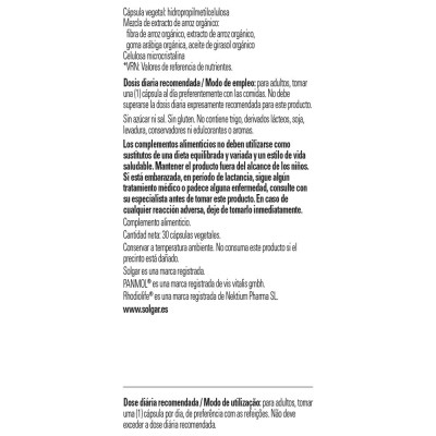 Ultimate Calma Diaria - 30 Cápsulas vegetales de Solgar Solgar SOL-30317 Estados emocionales, ansiedad, estrés, depresión, re...