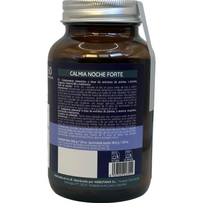 Calmia Noche Forte 60 Cápsulas de Webotanix WEBOTANIX WEB-22355 insomnio y descanso salud.bio