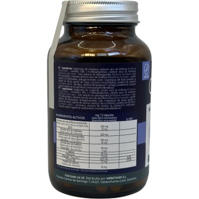 Calmia Noche Forte 60 Cápsulas de Webotanix WEBOTANIX WEB-22355 insomnio y descanso salud.bio