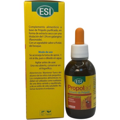 Propolaid extracto de propolis 50ml sin alcohol de ESI ESI ESI-21010601 Acción benéfica garganta y pecho salud.bio