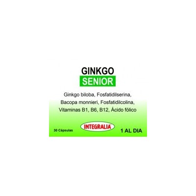 Ginkgo COMPLEX 30 Cápsulas de Integralia INTEGRALIA INT-54490 Sénior y Tercera Edad salud.bio