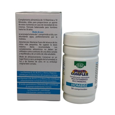 Multicomplex HOMBRE (Vitaminas y Minerales) 30 comprimidos de ESI ESI ESI-13529 Vitaminas y Multinutrientes salud.bio