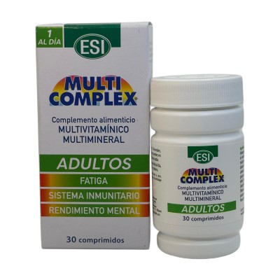Multicomplex ADULTOS (Vitaminas y Minerales) 30 comprimidos de ESI ESI ESI-13528 Vitaminas y Multinutrientes salud.bio