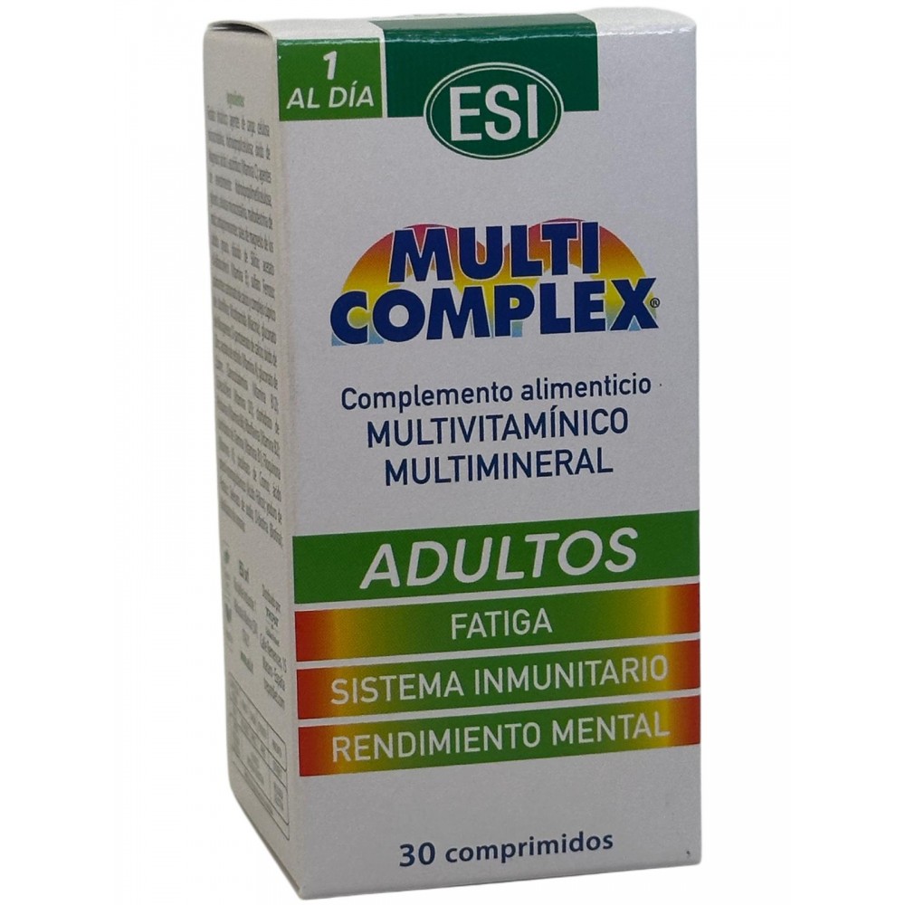 Multicomplex ADULTOS (Vitaminas y Minerales) 30 comprimidos de ESI ESI ESI-13528 Vitaminas y Multinutrientes salud.bio