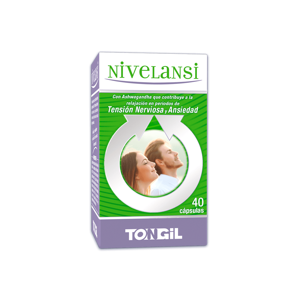 Nivelansi 40 cápsulas de Tongil Tongil H20 Estados emocionales, ansiedad, estrés, depresión, relax salud.bio