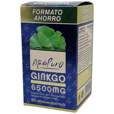Ginkgo 6500mg 80 cápsulas (Formato ahorro) de TonGil Tongil M59 Sistema circulatorio salud.bio