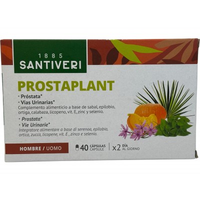 PROSTAPLANT (Cuida tu próstata y vías urinarias) 40 Cápsulas de Santiveri Santiveri  SAN-03243 Bienestar urinario. Ayuda en e...