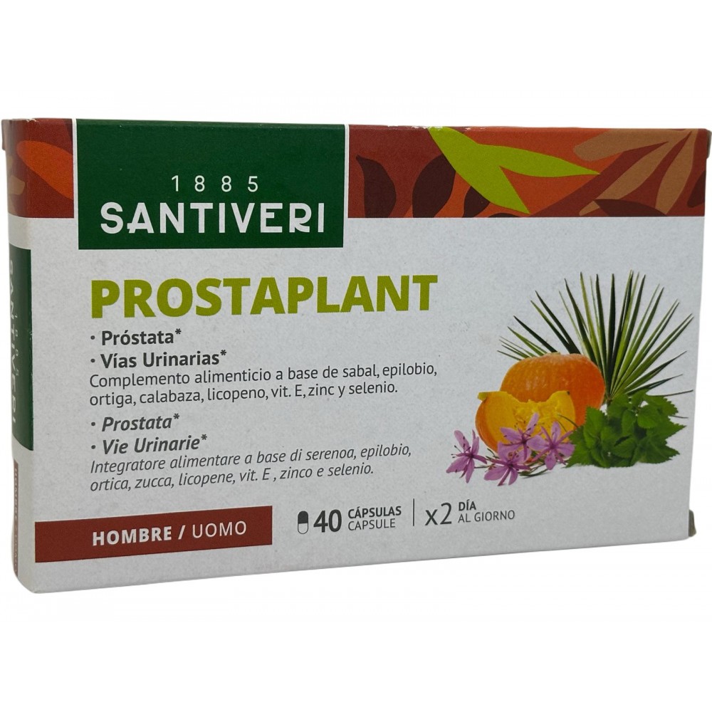 PROSTAPLANT (Cuida tu próstata y vías urinarias) 40 Cápsulas de Santiveri Santiveri  SAN-03243 Bienestar urinario. Ayuda en e...
