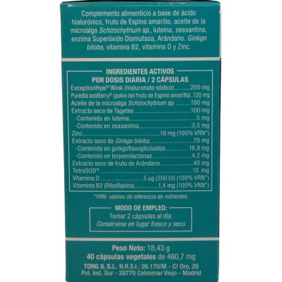 NIVELVISIÓN (Visión y Protección) 40 Cápsulas de Tongil Tongil H34 Ojos, visión salud.bio