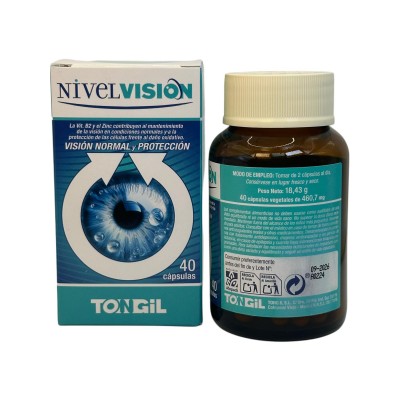 NIVELVISIÓN (Visión y Protección) 40 Cápsulas de Tongil Tongil H34 Ojos, visión salud.bio