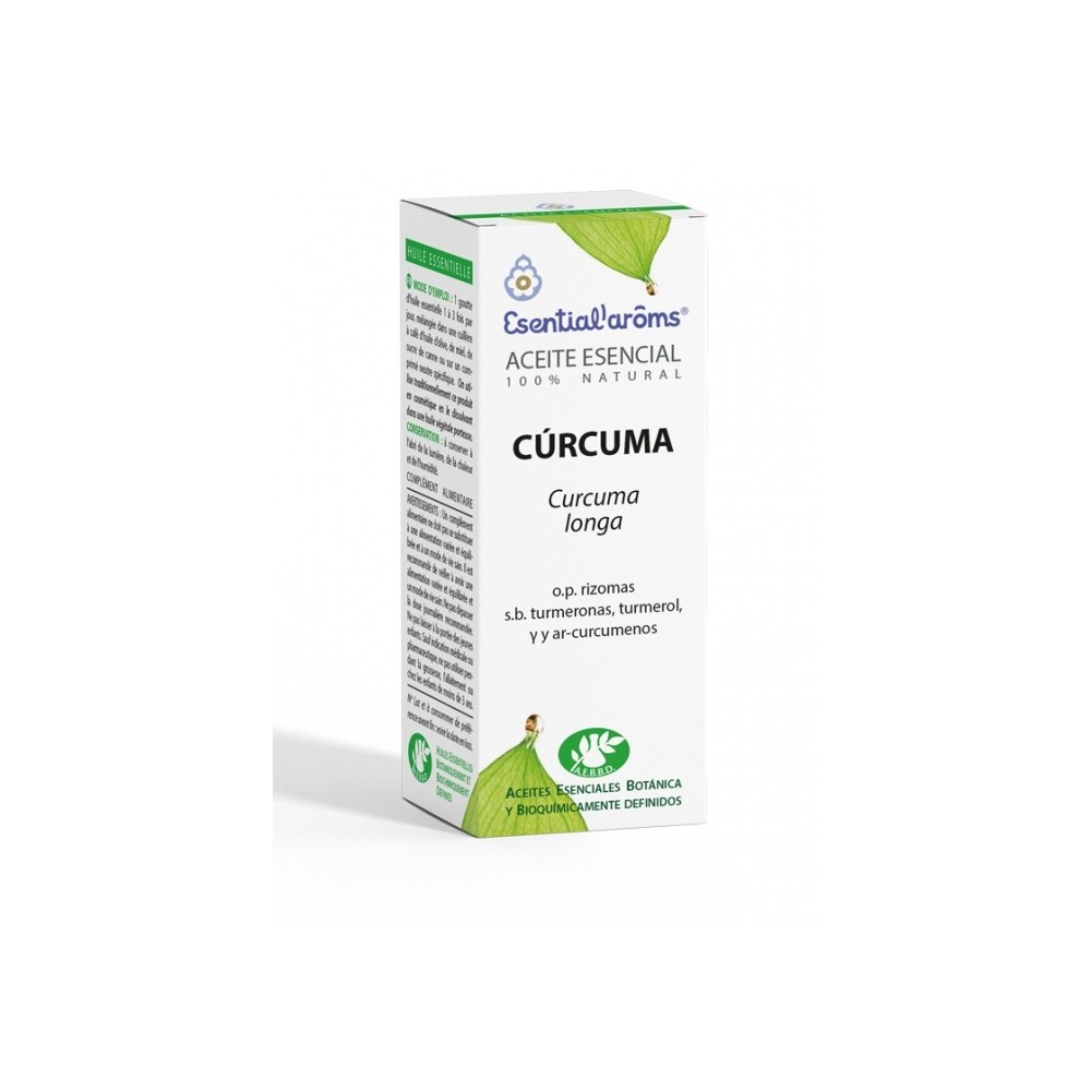 ACEITE ESENCIAL Cúrcuma de Esential´aroms INTERSA  Aceites esenciales uso interno salud.bio
