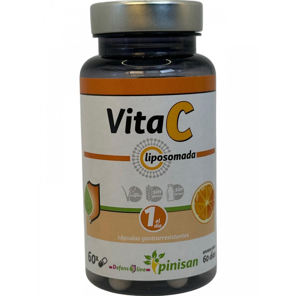 VITAMINA C LIPOSOMADA 750mg 60 Cápsulas de Pinisan Pinisan 106.00279 Vitamina C salud.bio