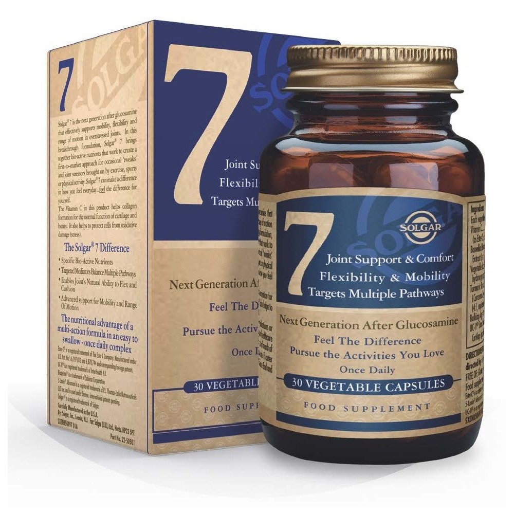 Solgar 7 30 cápsulas vegetales de Solgar SOLGAR 1650497 Articulaciones, Huesos, Tendones y Musculos, componen el Aparato Loco...