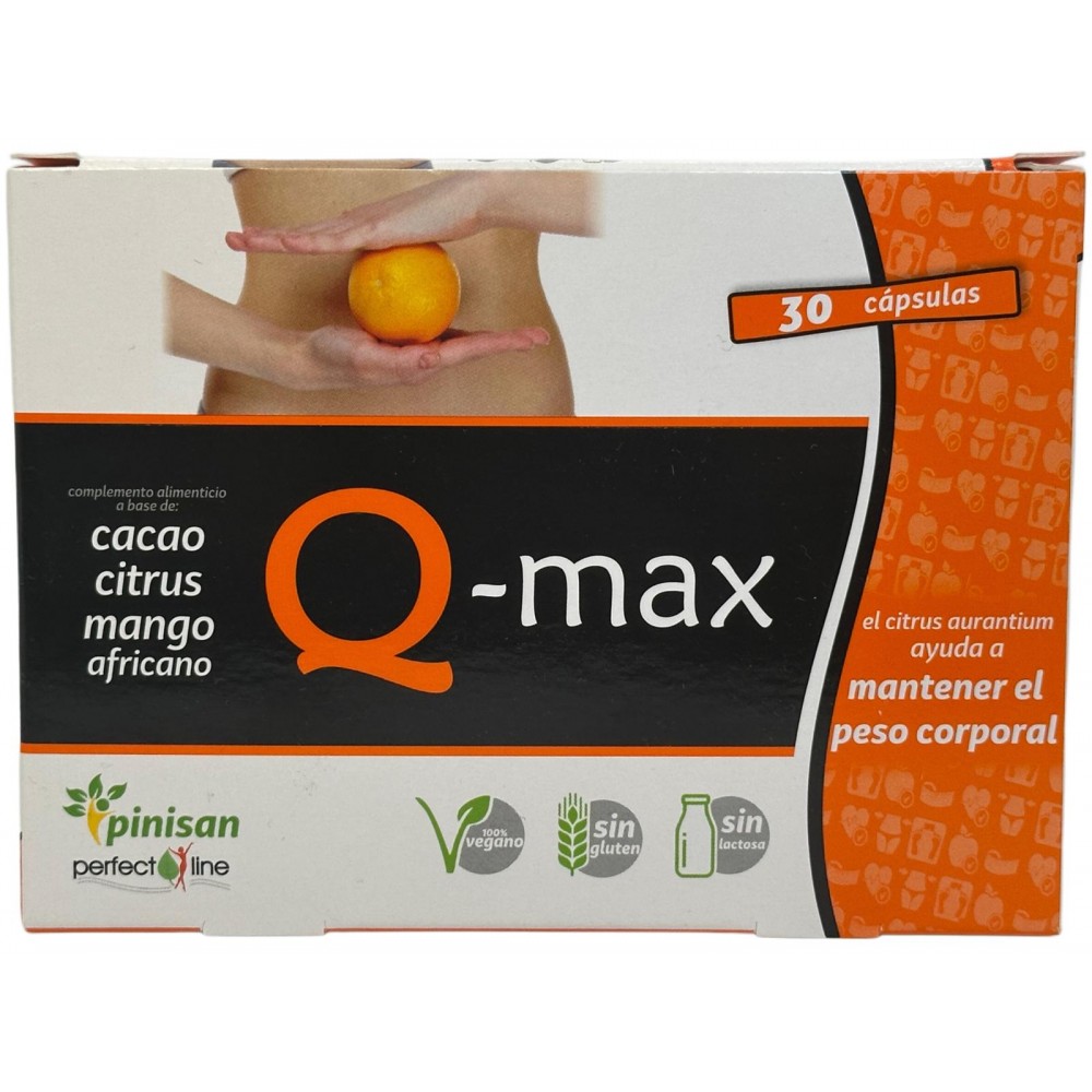 Q-Max (line Perfec) 30 Cápsulas de Pinisan Pinisan MYC-00072 Quemagrasas y similares salud.bio