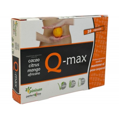 Q-Max (line Perfec) 30 Cápsulas de Pinisan Pinisan MYC-00072 Quemagrasas y similares salud.bio