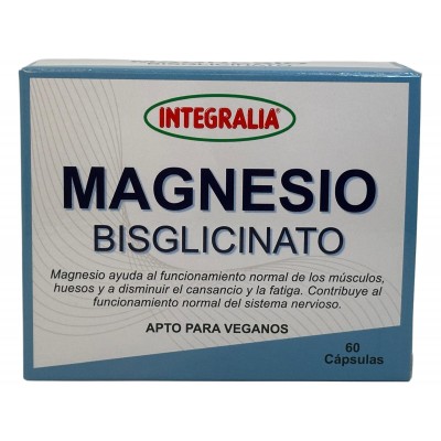 MAGNESIO Bisglicinato 1.360mg (dosis) 60 cápsulas de Integralia INTEGRALIA GEN-54639 Suplementos Minerales  salud.bio