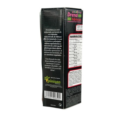 DRENA HIBISCUS de 500 ml de Pinisan Pinisan MYC-00859 Drenantes y Diureticos salud.bio