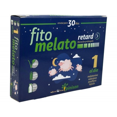 Fito Melato retard (melatonina 1.9mg 30 días) de Pinisan Pinisan 106.00207 insomnio y descanso salud.bio