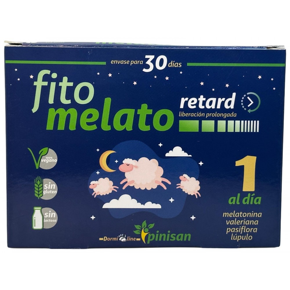 Fito Melato retard (melatonina 1.9mg 30 días) de Pinisan Pinisan 106.00207 insomnio y descanso salud.bio