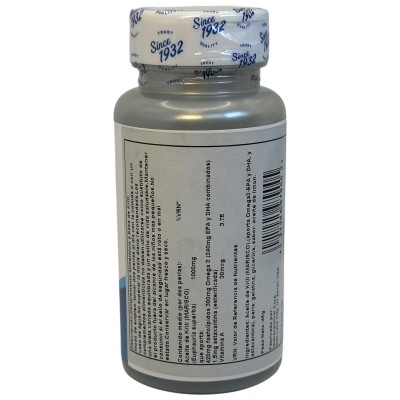 Omega 3 krill (Aceite de Krill de Antártico Sur) 60 perlas de Kal KAL KAL-97900 Ayudas niveles Colesterol y Trigliceridos sal...