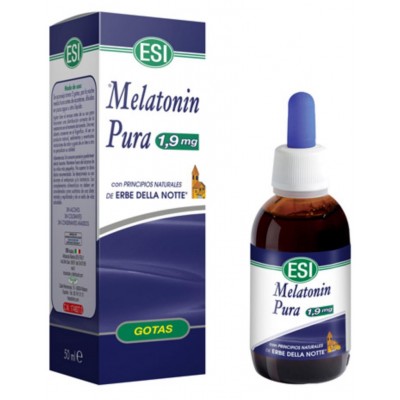 Melatonin pura (Melatonina) 1,9mg gotas con erbe NOTTE 50ml de ESI® ESI ESI-00878 insomnio y descanso salud.bio