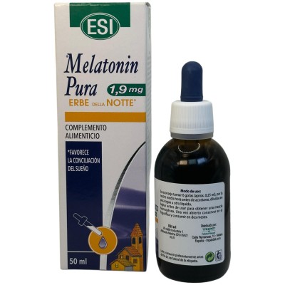 Melatonin pura (Melatonina) 1,9mg gotas con erbe NOTTE 50ml de ESI® ESI ESI-00878 insomnio y descanso salud.bio