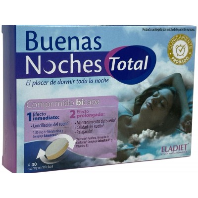 Buenas Noches TOTAL 30 Comprimidos Bicapa de Eladiet Eladiet ELA-21776 insomnio y descanso salud.bio