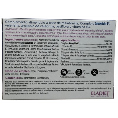 Buenas Noches TOTAL 30 Comprimidos Bicapa de Eladiet Eladiet ELA-21776 insomnio y descanso salud.bio