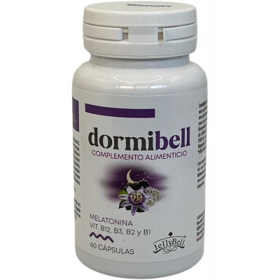 Dormibell con (Melatonina + Plantas relajantes + Vitaminas B) 60 Cápsulas de Jellybell JellyBell JB-0147 insomnio y descanso ...