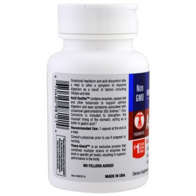 Acid soothe 30 cápsulas Vegetales de Enzymedica Enzymedica ENZ13121 Ayudas aparato Digestivo salud.bio