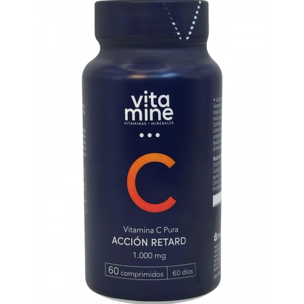 VITAMINA C pura (RETARD) 1.000mg 60 comprimidos de Herbora Herbora HER-20108 Vitamina C salud.bio