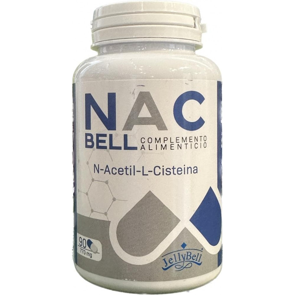 NAC Bell N-Acetil L-Cisteína 500mg 90 cápsulas de Jellybell JellyBell BEL-37358 Higado y sistema hepatobiliar salud.bio